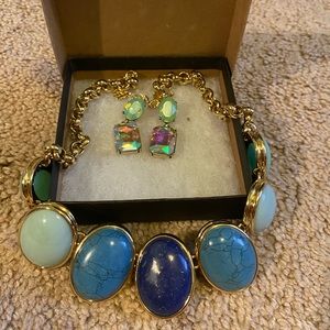 Banana Republic statement necklace and earings